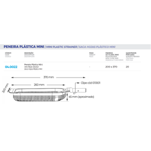 Peneira Plástica Mini Brustec – Praticidade e Eficiência na Limpeza da Sua Piscina!